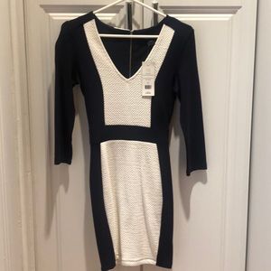 NWT French Connection textured bodycon dress